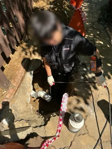 부평구 외부 배관 파손 부위 굴착 작업